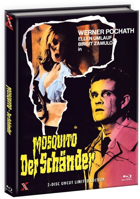 Mosquito - Der Schänder (1977) Cover A, Limited Edition, Mediabook, Uncut, Blu-ray + DVD