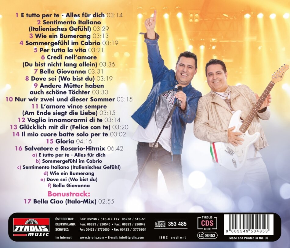 Salvatore e Rosario - E tutto per te - Alles für dich