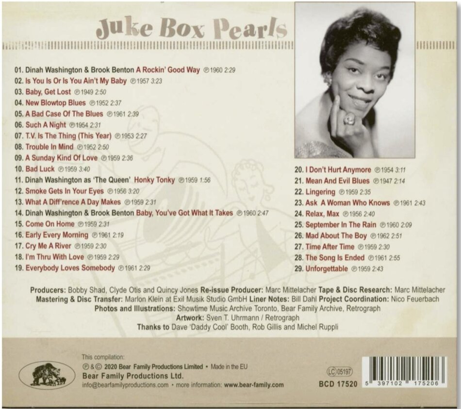 Dinah Washington - Rockin' Good Way: Juke Box Pearls Digipack