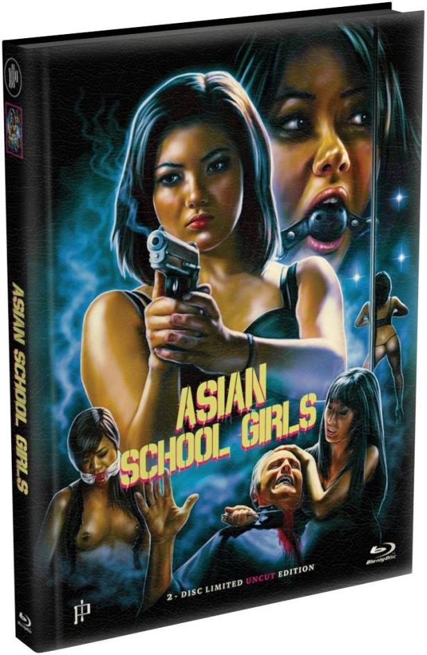 Asian School Girls (2014) Cover A, Wattiert, Édition Limitée, Mediabook, Uncut, Blu-ray + DVD
