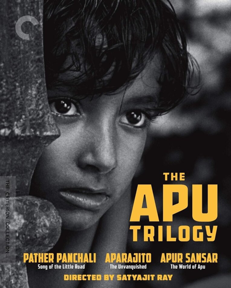 The Apu Trilogy b/w, Criterion Collection, 3 Blu-rays