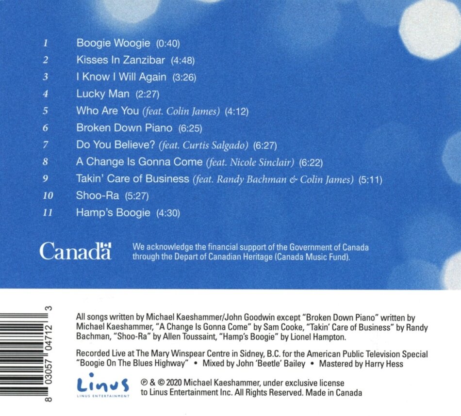 Michael Kaeshammer - Live In Concert Digipack