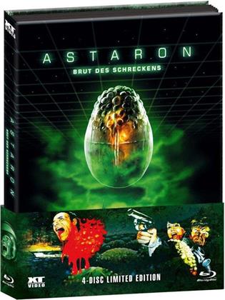 Astaron - Brut des Schreckens (1980) (Wattiert, Limited Edition, Mediabook, Blu-ray + 3 DVDs)