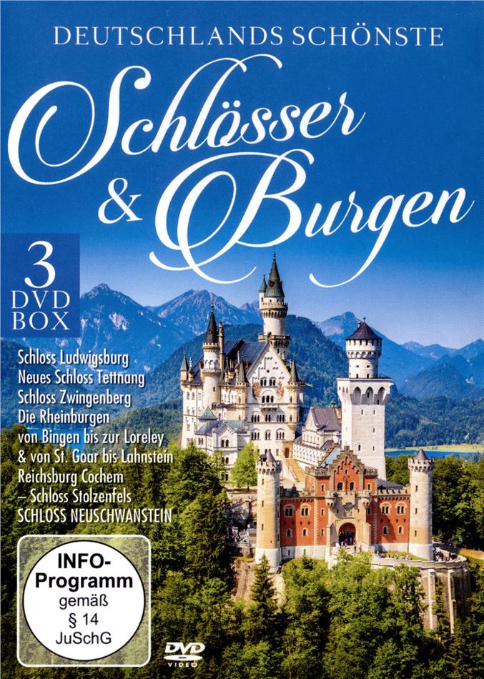 Deutschlands schönste Schlösser & Burgen - Neuschwanstein - Ludwisgsburg - Tettnang 3 DVDs