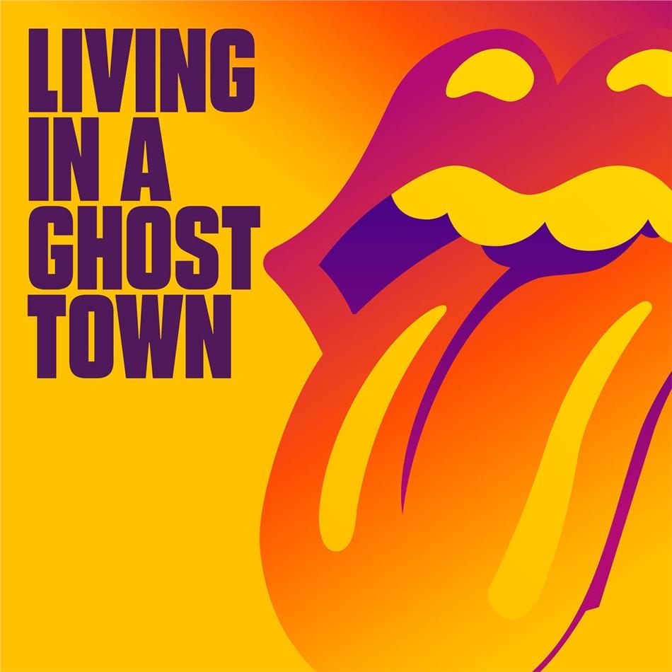 The Rolling Stones - Living In A Ghost Town One Sided Vinyl, Orange Vinyl, 10" Maxi