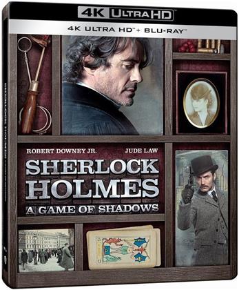 Sherlock Holmes 2 - A Game of Shadows (2011) (&Eacute;dition Limit&eacute;e, Steelbook, 4K Ultra HD + Blu-ray)