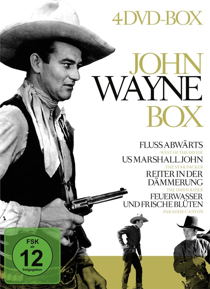 John Wayne Box - Flussabwärts / US Marshall John / Reiter in der Dämmerung 4 DVDs