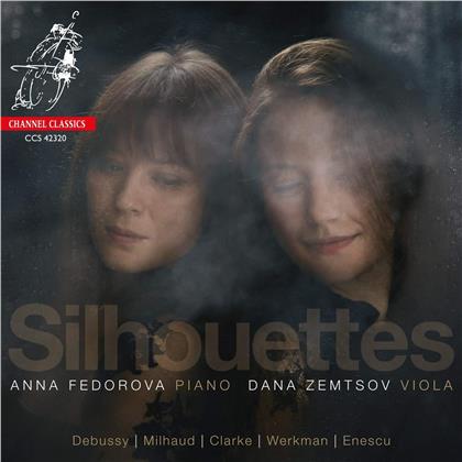 Claude Debussy (1862-1918), Darius Milhaud (1892-1974), Rebecca Clarke (1886-1979), Arne Werkman, George Enescu (1881-1955), &hellip; - Silhouettes
