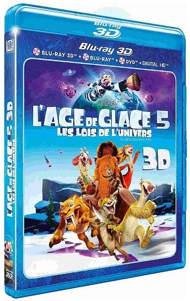 L'Age de glace 5 - Les lois de l'univers (2016) Blu-ray 3D + Blu-ray + DVD