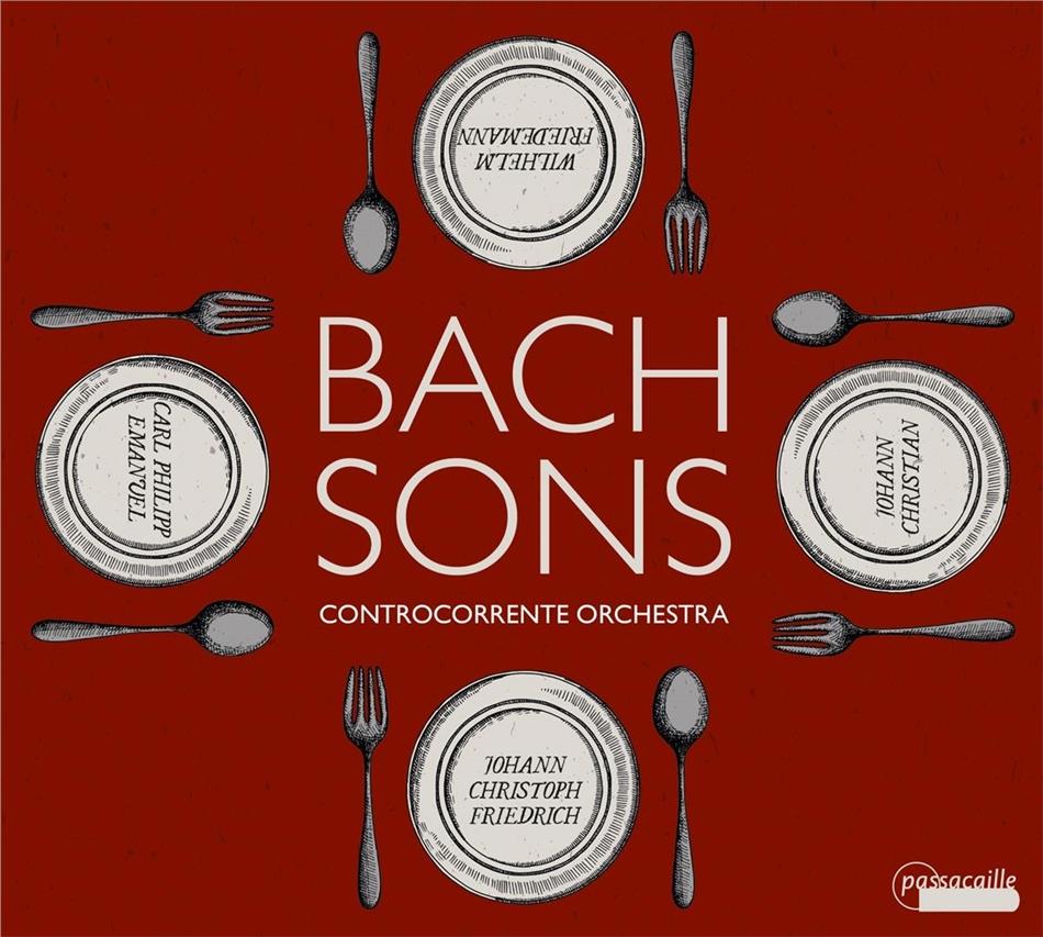 Controcorrente Orchestra, Carl Philipp Emanuel Bach (1714-1788), Johann Christoph Friedrich Bach, Johann Christian Bach (1735-1782) & Wilhelm Friedemann Bach (1710 - 1784) - Bach Sons
