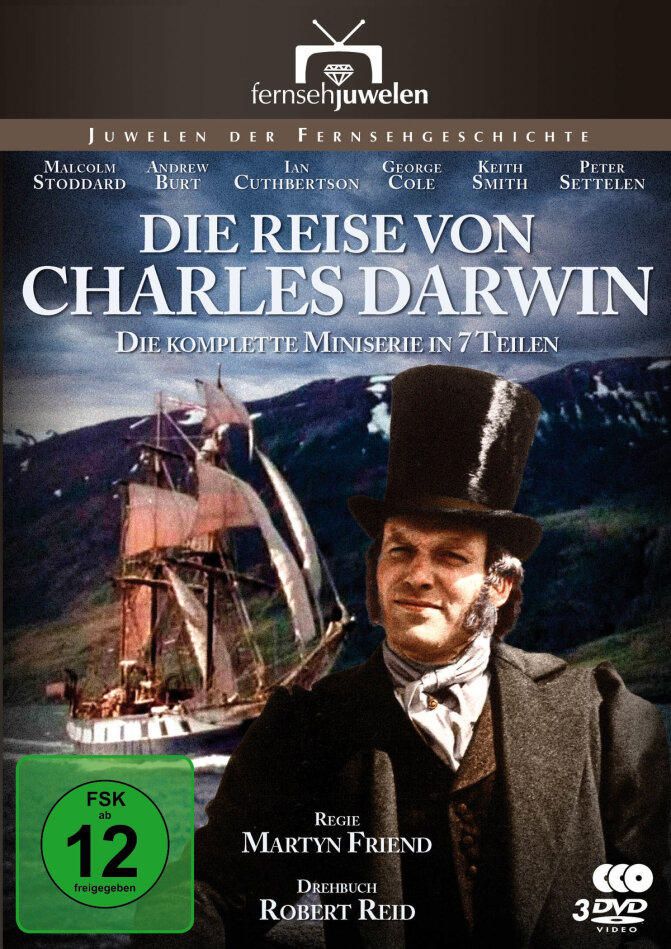 Die Reise von Charles Darwin - Die komplette Serie in 7 Teilen Fernsehjuwelen, 3 DVDs