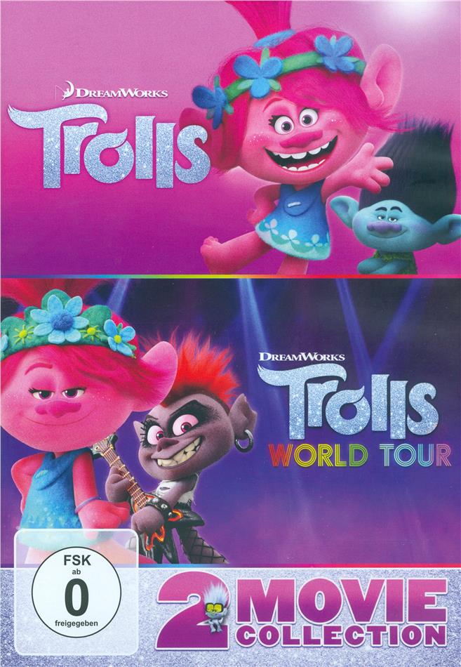 Trolls + Trolls World Tour: Trolls 2 - 2 Movie Collection 2 DVD