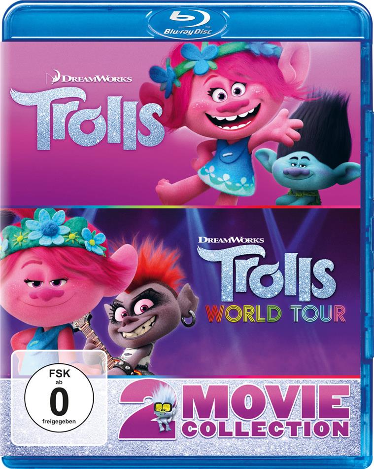 Trolls + Trolls World Tour: Trolls 2 - 2 Movie Collection 2 Blu-ray
