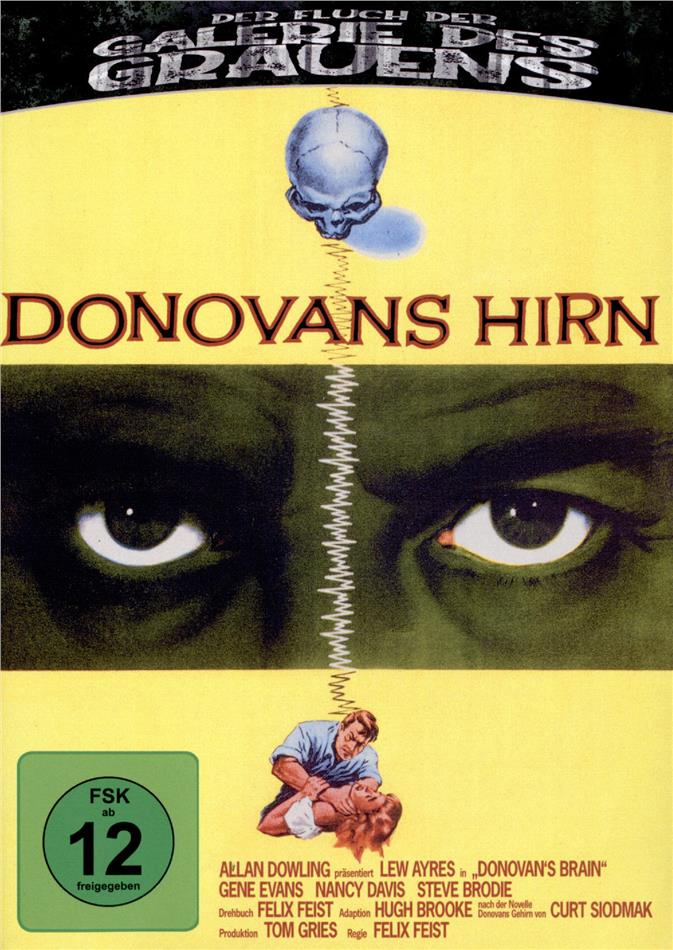 Donovans Hirn (1953) Der Fluch der Galerie des Grauens, s/w, Blu-ray + DVD