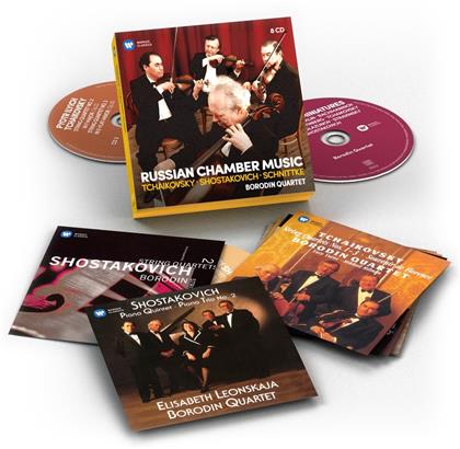 Borodin Quartet, Peter Iljitsch Tschaikowsky (1840-1893), Dimitri Schostakowitsch (1906-1975) & Alexander Borodin (1833-1887) - Russische Kammermusik (8 CDs)