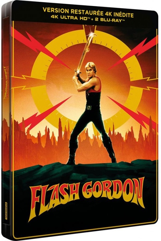 Flash Gordon (1980) 40th Anniversary Edition, Limited Edition, Restored, Steelbook, 4K Ultra HD + 2 Blu-rays