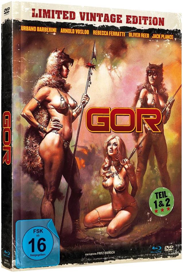 Gor 1 & 2 Limited Vintage Edition, Mediabook, Uncut, Blu-ray + DVD