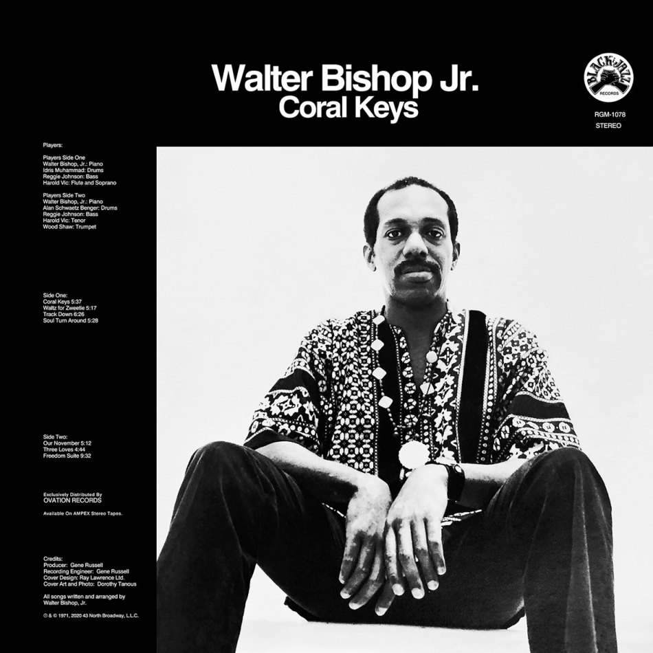 Walter Jr. Bishop - Coral Keys 2020 Reissue, Real Gone Music, Remastered