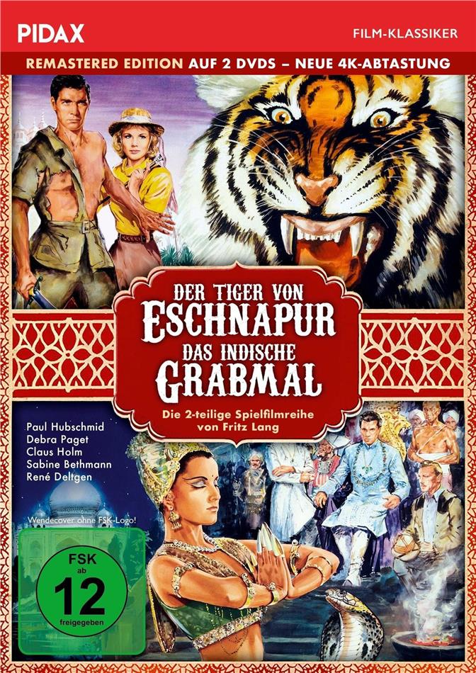 Der Tiger von Eschnapur / Das indische Grabmal (1959) Pidax Film-Klassiker, Remastered, 2 DVDs