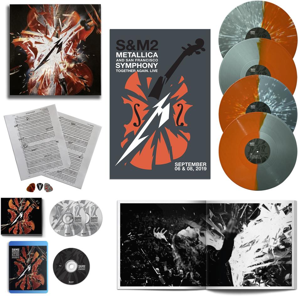 Metallica - S&M2 Deluxe Boxset, Limited, 2 CDs + 4 LPs + Blu-ray + Digital Copy