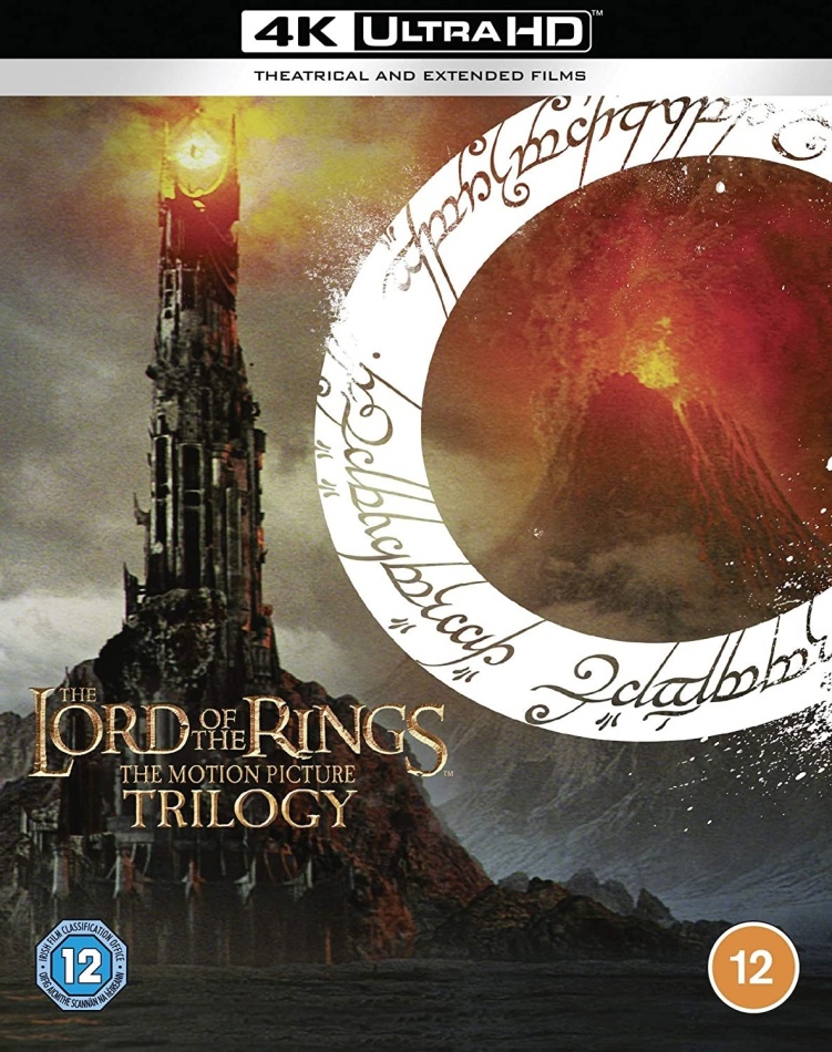 The Lord Of The Rings Trilogy Extended Edition, Cinema Version, 9 4K Ultra HDs