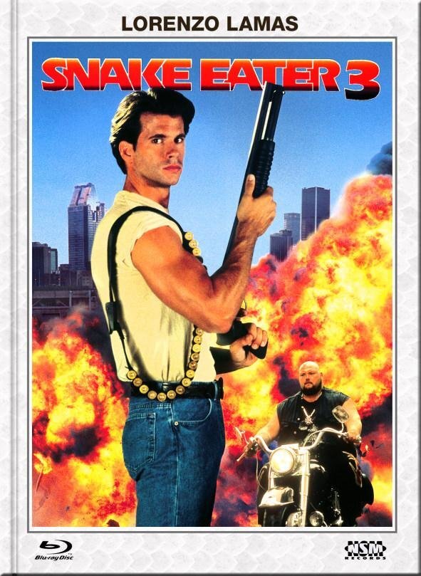 Snake Eater 3 (1992) Cover B, Limited Collector's Edition, Mediabook, Blu-ray + DVD