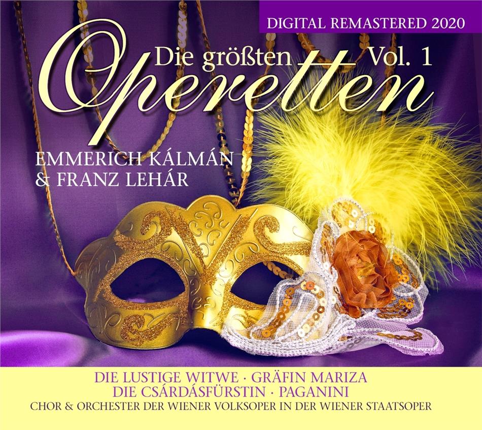 Franz Lehar (1870-1948) & Emmerich Kálmán (1882-1953) - Die Größten Operetten Vol. 1 2 CDs
