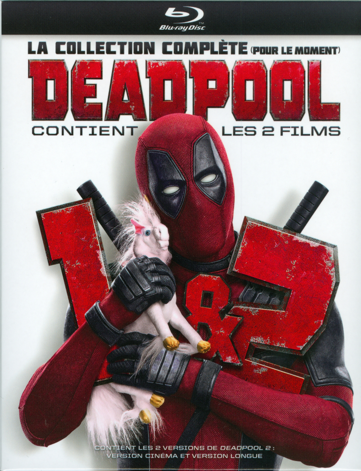 Deadpool / Deadpool 2 - La collection complète (pour le moment) Extended Edition, Kinoversion, 3 Blu-rays