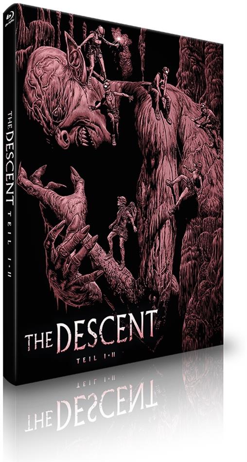 The Descent - Teil 1 + 2 Cover B, Double Feature, Limited Edition, Mediabook, 2 Blu-rays