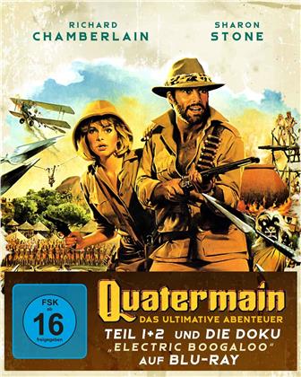 Quatermain - Das ultimative Abenteuer - Teil 1 + 2 und die Doku "Electric Boogaloo" (Digipack, 3 Blu-rays)