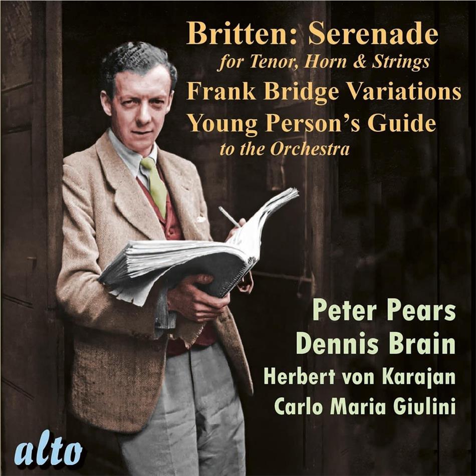 Benjamin Britten (1913-1976), Frank Bridge (1879-1941), Herbert von Karajan, Carlo Maria Giulini, Peter Pears, … - Serenade & Frank Bridge Variations