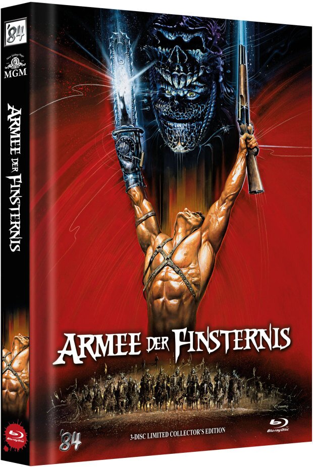 Armee der Finsternis (1992) Cover C, Limited Collector's Edition, Mediabook, 3 Blu-rays
