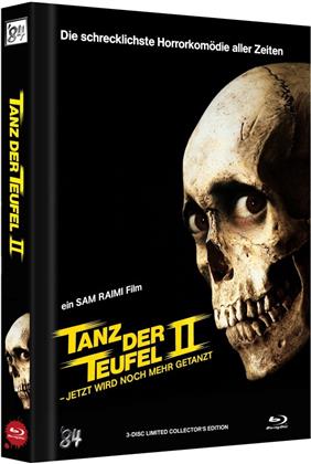 Tanz der Teufel 2 (1987) (Cover B, Limited Collector's Edition, Mediabook, Uncut, 4K Ultra HD + 2 Blu-rays)
