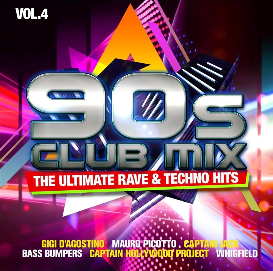 90S Club Mix Vol. 4 - The Ultimative Rave & Techno Hits (2CD) 2 CDs