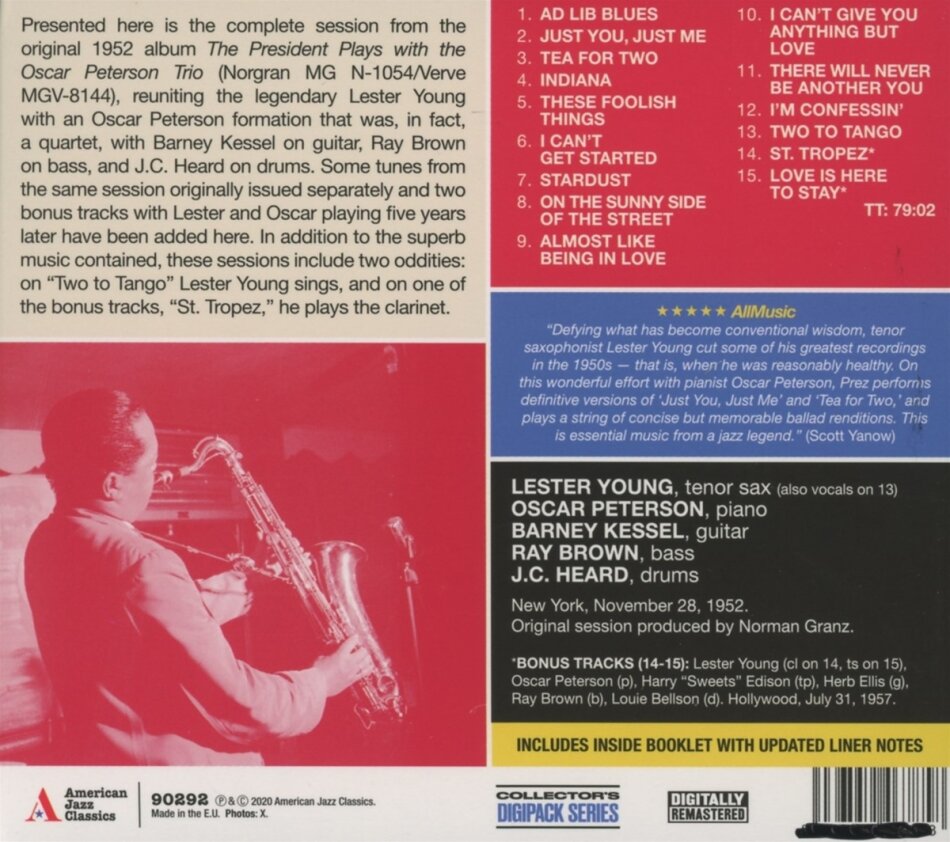 Lester Young & Oscar Peterson - Lester Young & Oscar Peterson: Pres & Oscar Bonustracks