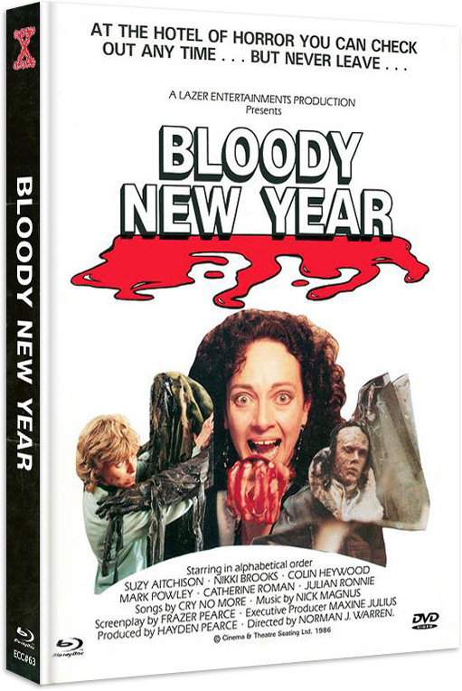 Bloody New Year (1987) Cover B, Eurocult Collection, Édition Limitée, Mediabook, Blu-ray + DVD