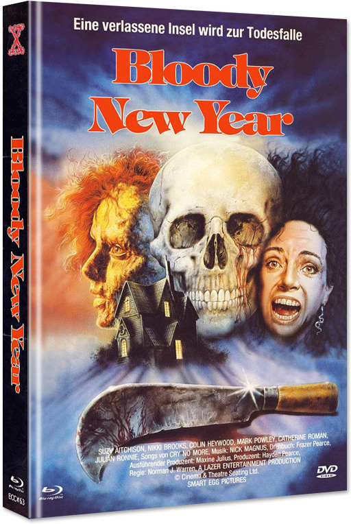Bloody New Year (1987) Cover A, Eurocult Collection, Limited Edition, Mediabook, Blu-ray + DVD