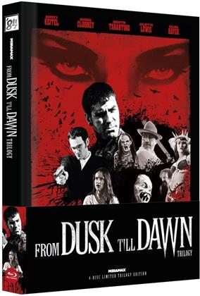 From Dusk Till Dawn - Trilogy (Cover C, Wattiert, Limited Edition, Mediabook, Uncut, 4 Blu-rays)