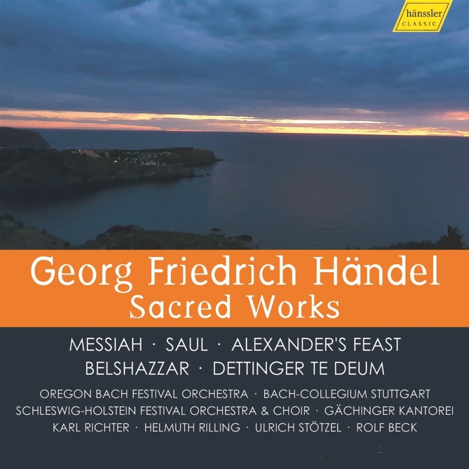 Georg Friedrich Händel (1685-1759), Karl Richter, Helmuth Rilling, Ulrich Stötzel, Rolf Beck, … - Sacred Works 10 CDs + DVD