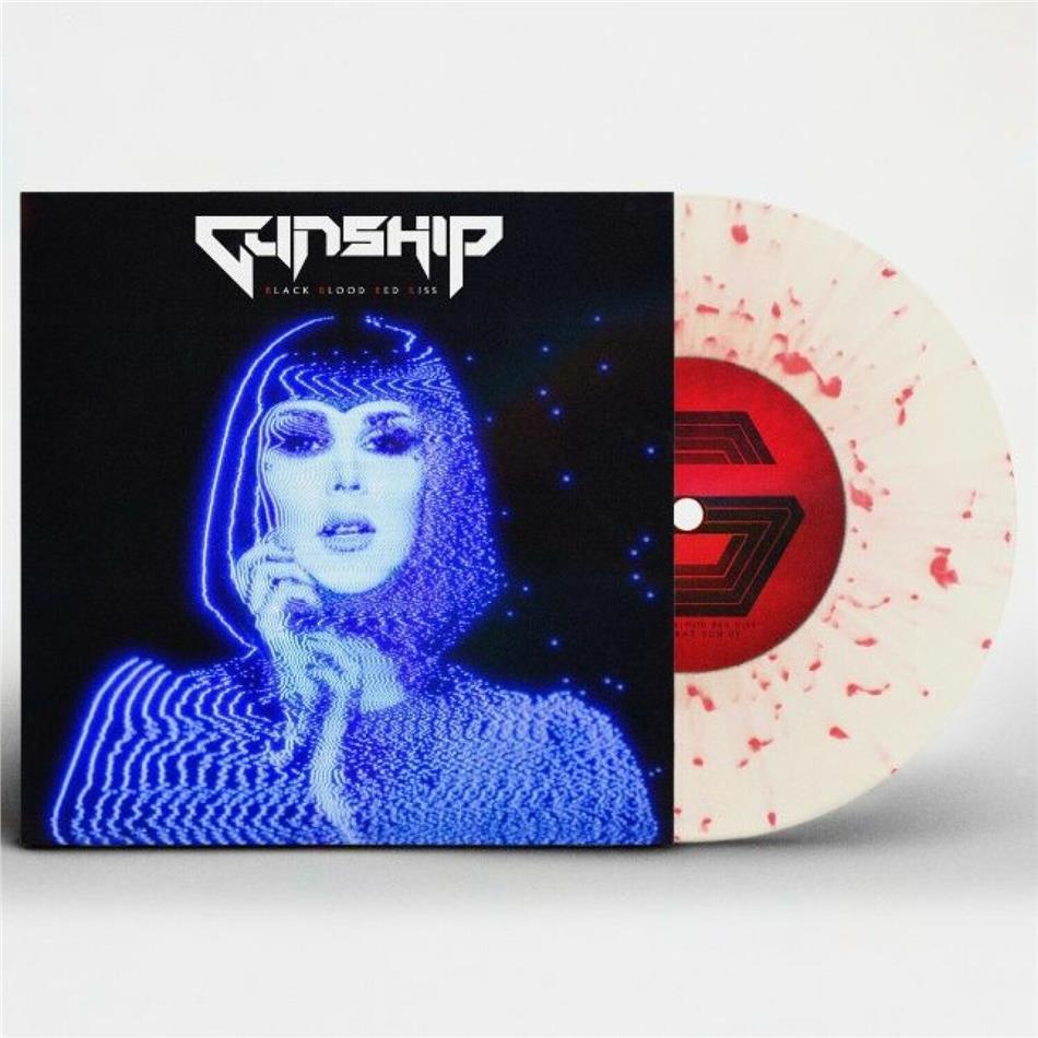 Gunship - Black Blood Red Kiss Limited, Red Splattered Vinyl, 7" Single