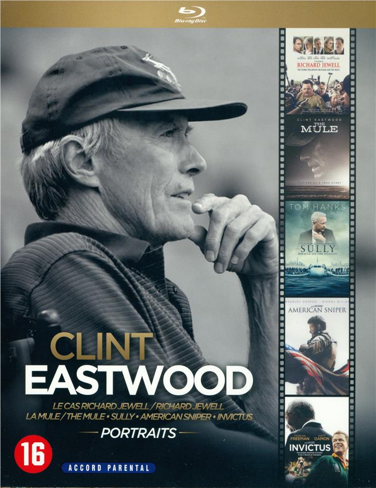 Clint Eastwood - Portraits - Le cas Richard Jewell / La Mule / Sully / American Sniper / Invictus 5 Blu-ray
