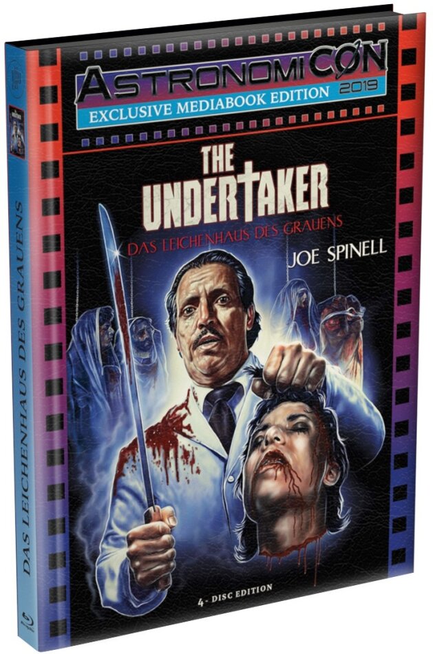 The Undertaker - Das Leichenhaus des Grauens (1988) AstronomiCON Edition, Cover A, Wattiert, Limited Edition, Mediabook, Uncut, 2 Blu-rays + 2 DVDs