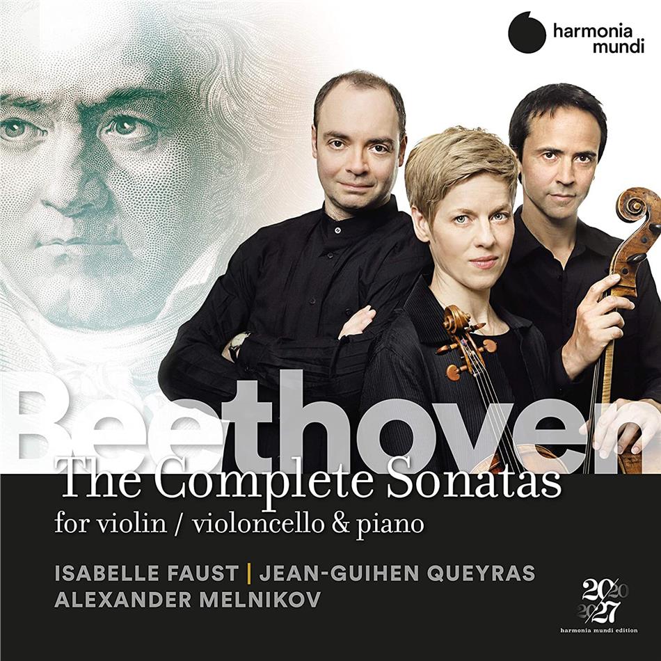 Jean-Guihen Queyras, Ludwig van Beethoven (1770-1827), Isabelle Faust & Alexander Melnikov - The Complete Sonatas For Violin, Violoncello & Piano 6 CDs