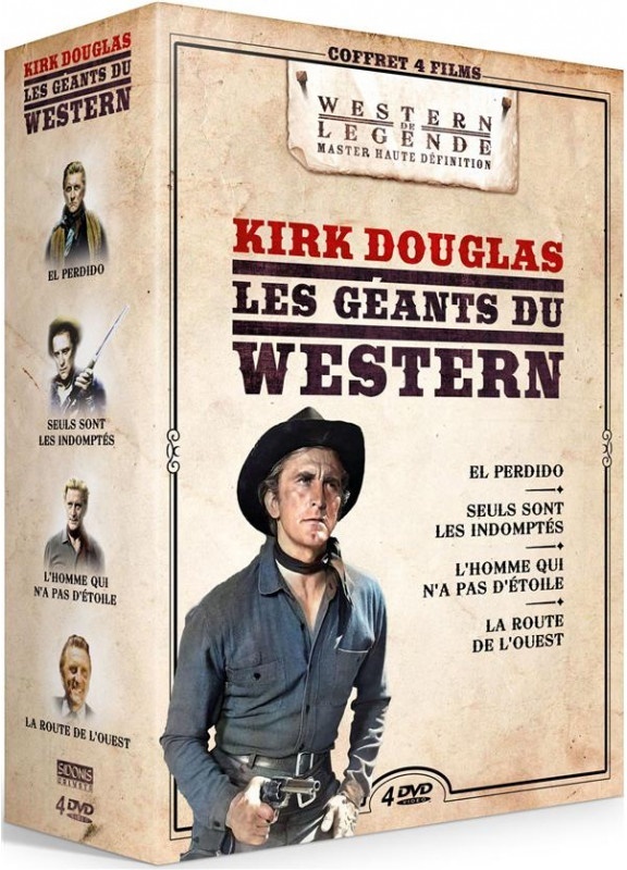 Kirk Douglas - Les géants du Western - El Perdido / Seuls sont les indomptés / L'homme qui n'a pas d'étoile / La route de l'ouest Western de Légende, 4 DVD