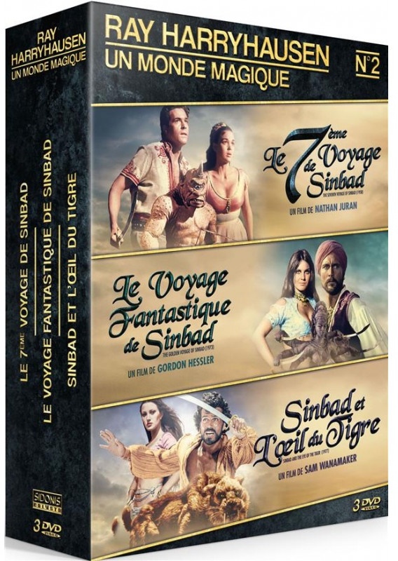 Ray Harryhausen - Un monde magique - Le 7ème voyage de Sinbad / Le voyage fantastique de Sinbad / Sinbad et l'oeil du tigre 3 DVD