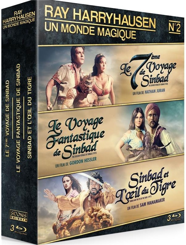 Ray Harryhausen - Un monde magique - Le 7ème voyage de Sinbad / Le voyage fantastique de Sinbad / Sinbad et l'oeil du tigre 3 Blu-rays
