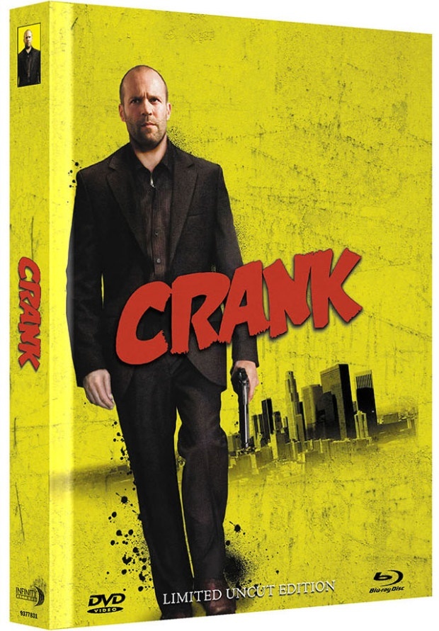 Crank (2006) Cover C, Extended Edition, Édition Collector Limitée, Mediabook, Uncut, Blu-ray + DVD