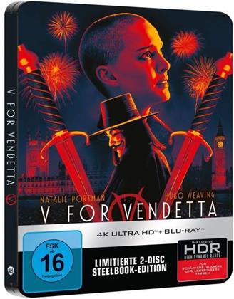 V wie Vendetta (2005) (Limited Edition, Steelbook, 4K Ultra HD + Blu-ray)