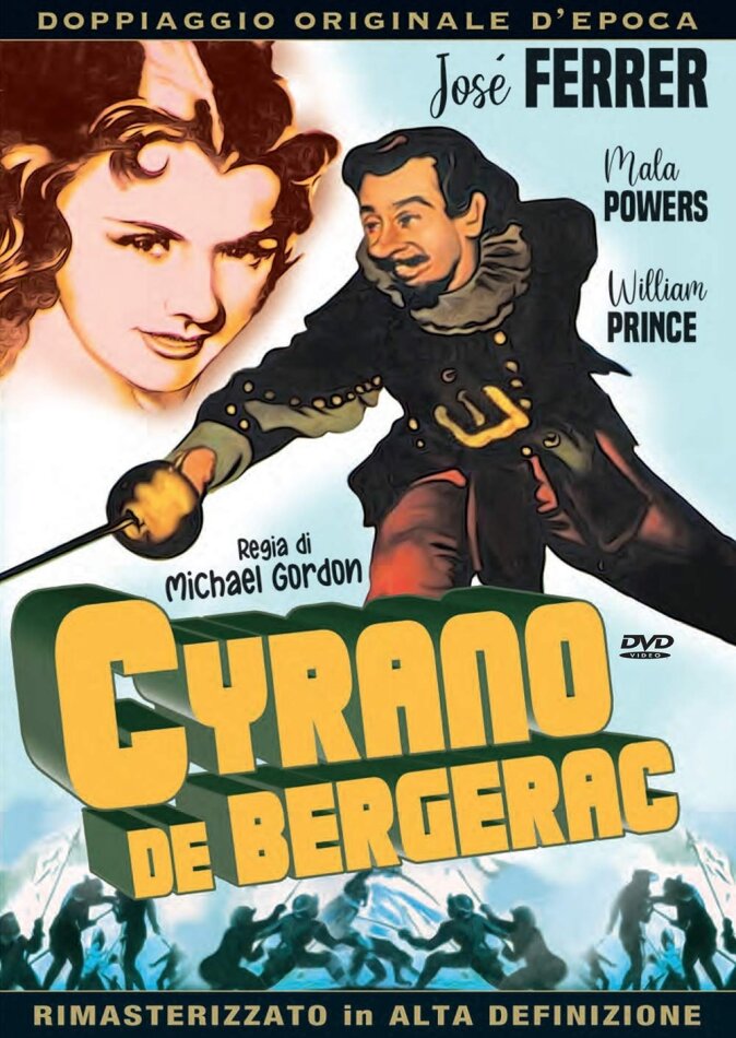 Cyrano de Bergerac (1950) Doppiaggio Originale D'epoca, HD-Remastered, n/b, Riedizione