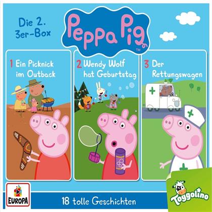 Peppa Pig H&ouml;rspiele - 02/3er Box (Folgen 4, 5, 6) (3 CDs)
